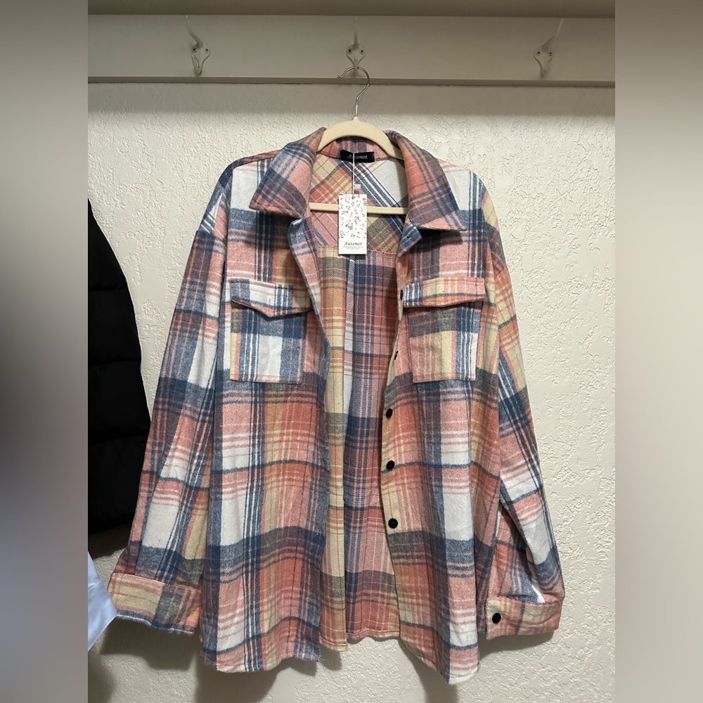 Fleece light weight shacket
